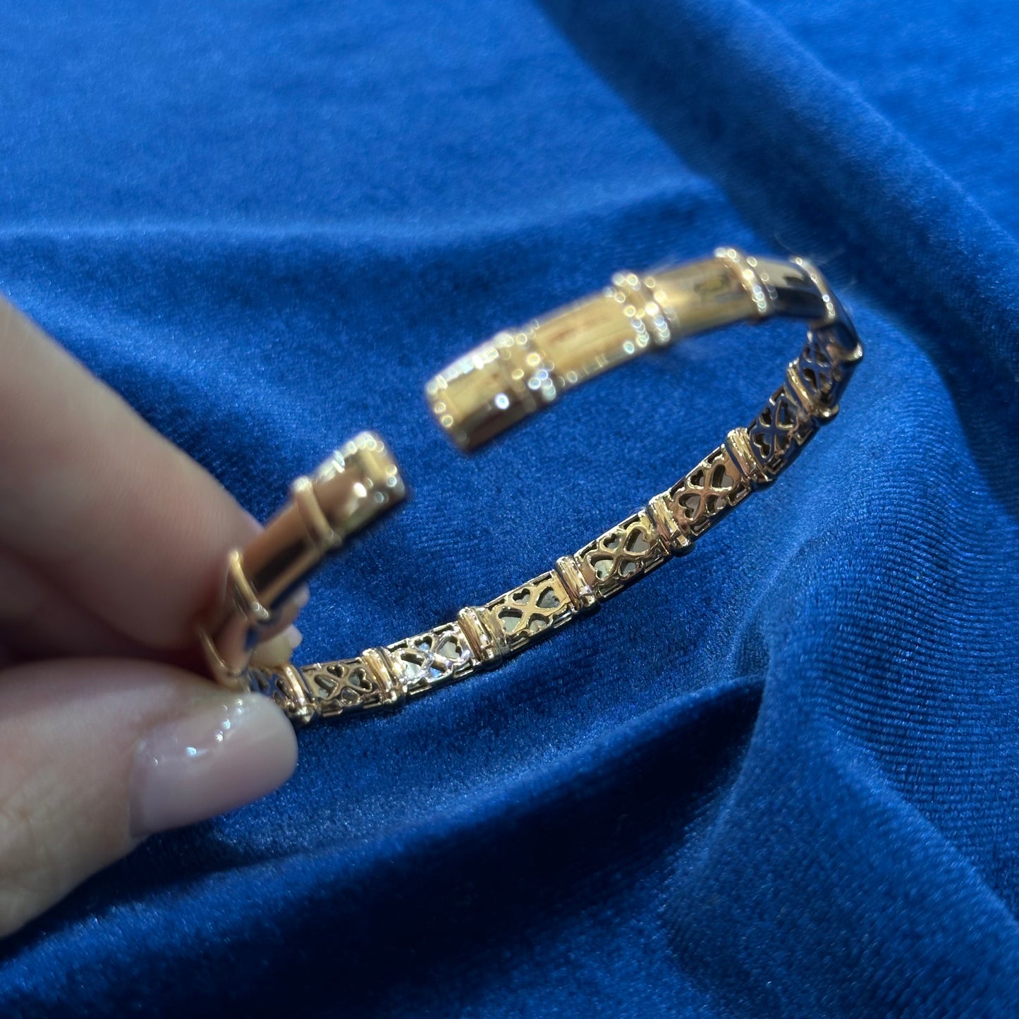 Bracciale in oro rosa 18kt e diamanti
