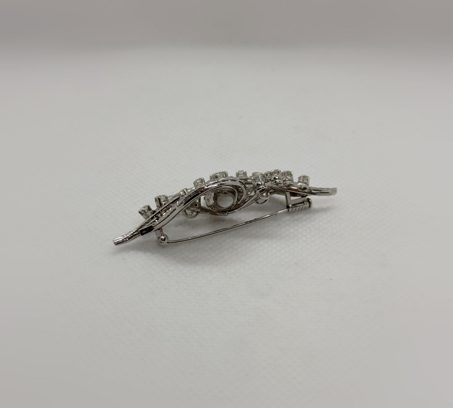 Spilla Oro Bianco e Diamanti