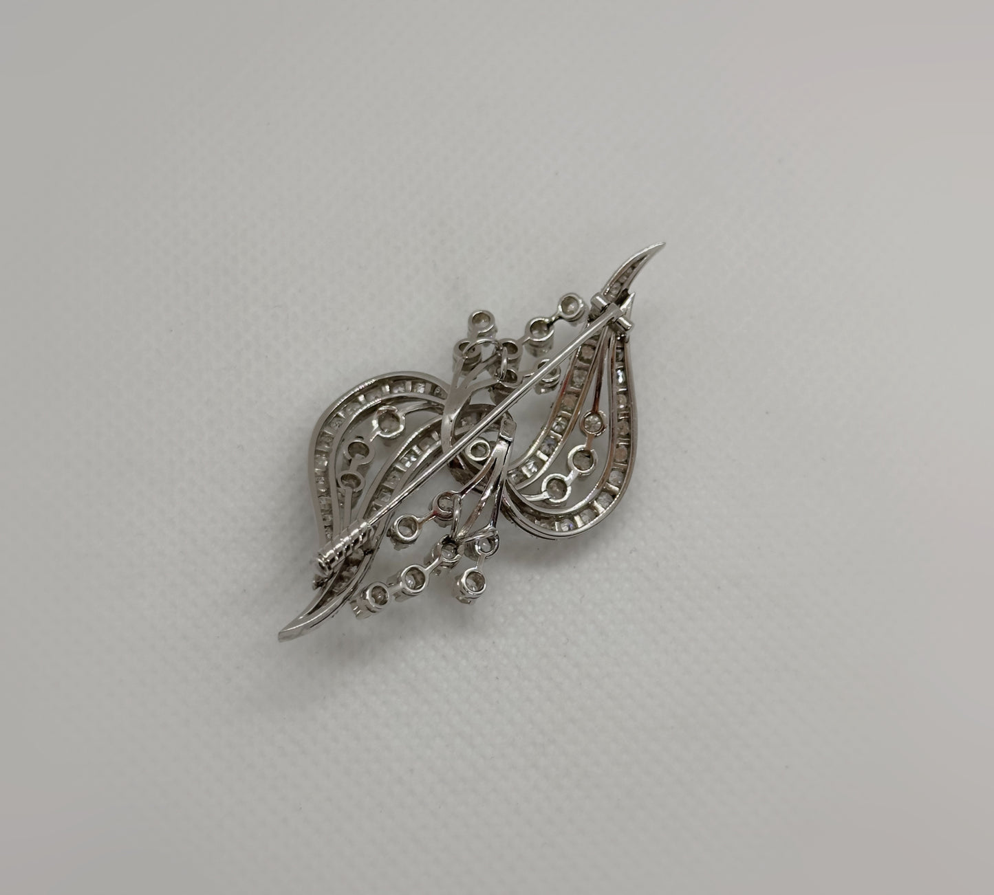 Spilla Oro Bianco e Diamanti