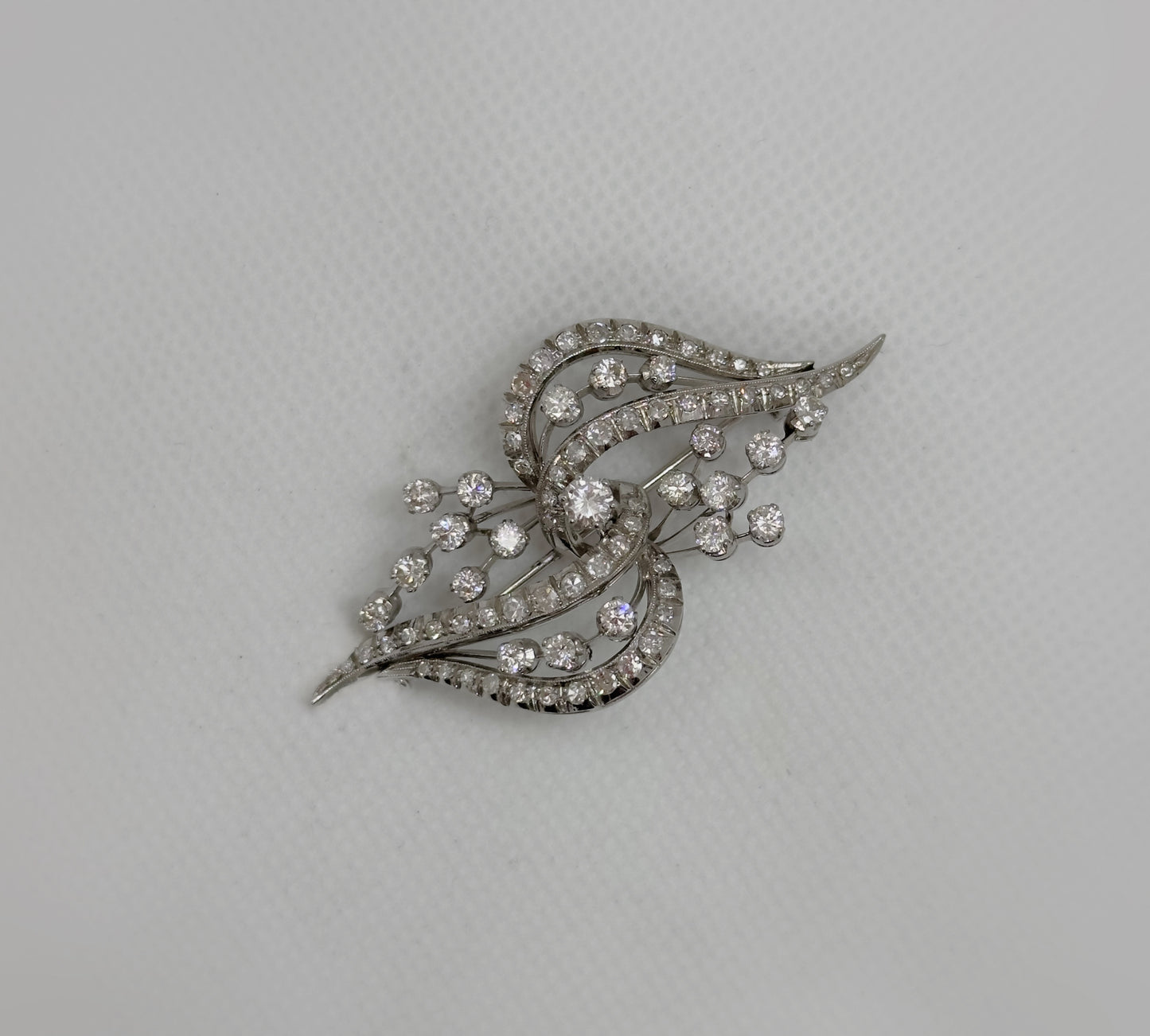 Spilla Oro Bianco e Diamanti