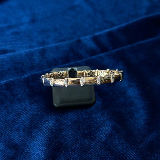 Bracciale in oro rosa 18kt e diamanti