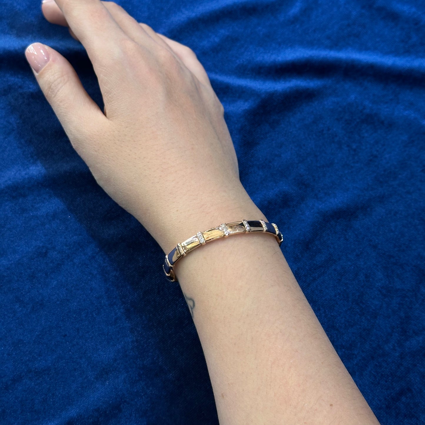 Bracciale in oro rosa 18kt e diamanti